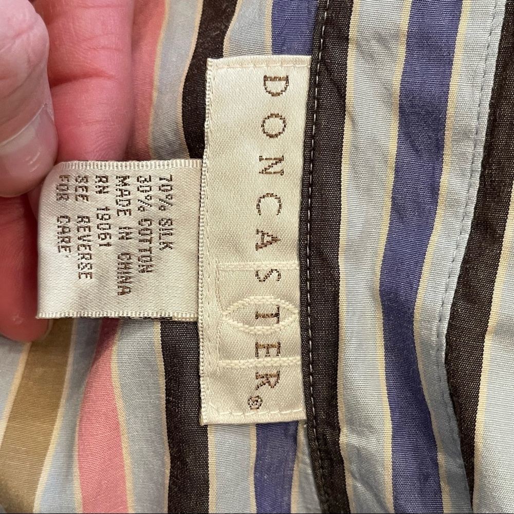 Doncaster Striped Button Down Blouse - image 6